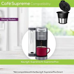 img 2 attached to Reusable Coffee Filter Cup for Keurig K Supreme (Plus) Coffee Maker - Perfect Pod Cafe Supreme