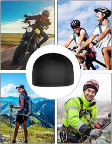 img 1 attached to 🏃 Boao Helmet Liner Skull Caps: Stay Dry during Running and Cycling with Sweat-Wicking Caps for Men and Women - Set of 6