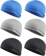 🏃 boao helmet liner skull caps: stay dry during running and cycling with sweat-wicking caps for men and women - set of 6 логотип