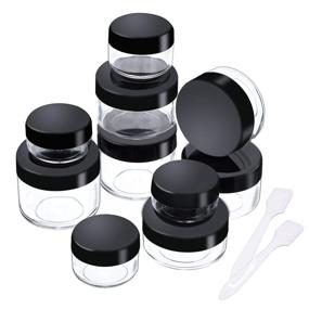 img 4 attached to 💄 Premium Plastic Cosmetic Containers: Ideal for Spatulas, Makeup and Other Small Items