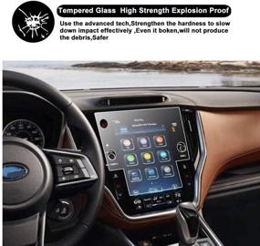 img 3 attached to 📱 2020 2021 Subaru Outback Legacy Starlink 11.6 Inch Touch Screen SATIS Screen Protector – Anti-Scratch, Bubble-Free, 9H Hardness Tempered Glass