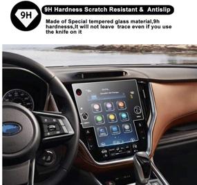 img 1 attached to 📱 2020 2021 Subaru Outback Legacy Starlink 11.6 Inch Touch Screen SATIS Screen Protector – Anti-Scratch, Bubble-Free, 9H Hardness Tempered Glass