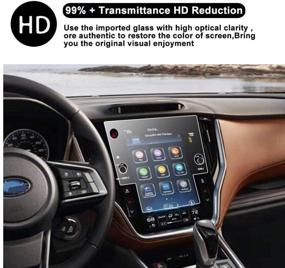 img 2 attached to 📱 2020 2021 Subaru Outback Legacy Starlink 11.6 Inch Touch Screen SATIS Screen Protector – Anti-Scratch, Bubble-Free, 9H Hardness Tempered Glass