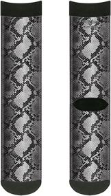 img 1 attached to Buckle Down Unisex Adults Socks Snake Grays