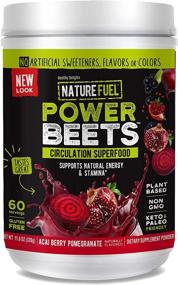 img 1 attached to 🌿 Nature Fuel Power Beets Powder: Boost Circulation & Enhance Energy with Delicious Acai Berry Pomegranate - Non-GMO Superfood Supplement, 60 Servings