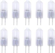 🔆 10-pack soft frosted lens 20w ac/dc 12v light bulb replacement jc g4 2-pin base halogen office landscape warmer lamp 12v 20 watts bi-pin warm clear bright white t3 capsule under cabinet gentle beam: improved seo-friendly product name logo