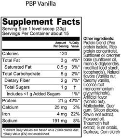 img 2 attached to Beverly International PBP (Plant-Based Protein): Vegan, Gluten-, Dairy-, Soy-Free, Great Vanilla Taste, Easy to Digest, 21g Protein per Serving (15 Servings, 1 Pound)