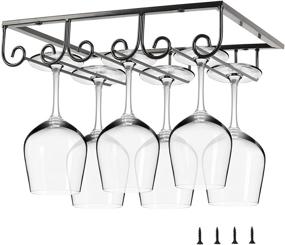 img 4 attached to Lifancy Hemming Hanging Cabinet Stemware