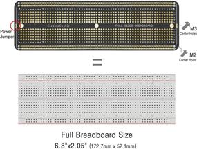 img 3 attached to 🔌 Advanced Gold-plated Solderable Breadboard for Electronics Prototyping