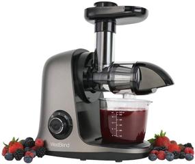 img 4 attached to 🍏 150-Watt Silver West Bend Juicer: Cold Press Masticating Extractor Machine with Quiet Motor, Anti-Clog Reverse Function, Nutrient Preservation - Ideal for Juicing Fruits, Vegetables, and All Greens