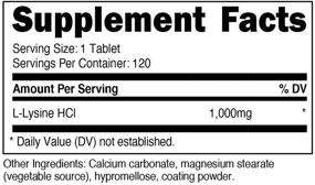 img 3 attached to Nutricost L Lysine 1000Mg 120 Tablets