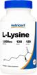 nutricost l lysine 1000mg 120 tablets logo
