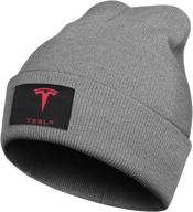 женская шапка tesla logo fineacrylic winter логотип