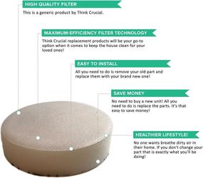 img 2 attached to 🔍 Crucial Replacement Vacuum Filter for Hoover Linx - Compatible with Sponge Filter Part # 001331007, 410044001, 562161003, 902185003 - Fits Most Hoover Vacuum Models 902185003, 562161003 - 3 Pack