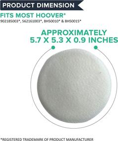 img 1 attached to 🔍 Crucial Replacement Vacuum Filter for Hoover Linx - Compatible with Sponge Filter Part # 001331007, 410044001, 562161003, 902185003 - Fits Most Hoover Vacuum Models 902185003, 562161003 - 3 Pack