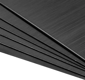 img 2 attached to 🛠️ uxcell Blank Metal Card 80x40x0.4mm: Brushed 201 Stainless Steel Plate for DIY Laser Printing & Engraving – Dark Gray (15 Pcs)