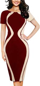 img 4 attached to 💃 Chorchi Distressed Slim Fit Sleeve Sheath Women's Clothing and Dresses