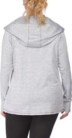 img 1 attached to 🏃 IN'VOLAND Plus Size Women's Running Jackets: Lightweight Full-Zip Hoodie with Pockets, Perfect for Track, Workout, Yoga, and Athletics