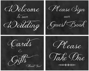 img 4 attached to City Geese Wedding Chalkboard Welcome