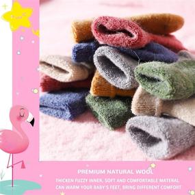 img 1 attached to Warm and Cozy: Eocom 6 Pairs Children's Winter Thick Wool Socks for Boys and Girls