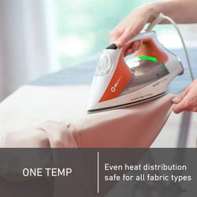 img 1 attached to 🔥 Dependable Velocity 160IR One-Temperature Steam Iron - 120V Compact Vapor Generator Iron for Clothes with Anti Shine Coated Ceramic Soleplate, Continuous Steam & Auto Shut Off