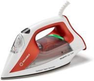 🔥 dependable velocity 160ir one-temperature steam iron - 120v compact vapor generator iron for clothes with anti shine coated ceramic soleplate, continuous steam & auto shut off logo