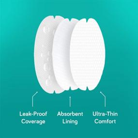 img 3 attached to 🍼 Nanobébé 60 Count Disposable Nursing Pads – Ultra Thin & Extra Absorbent Vented Leak Proof Nursing Essentials, Individually Wrapped for 40 Days and 20 Nights