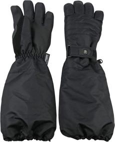 img 4 attached to ❄️ N'Ice Caps 100 Gram Thinsulate Elbow Length Waterproof Snow Gloves for Little Kids