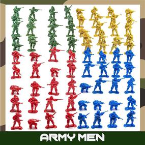 img 2 attached to 🎖️ JaxoJoy Military Army Men - 200 Piece Set