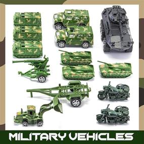 img 1 attached to 🎖️ JaxoJoy Military Army Men - 200 Piece Set