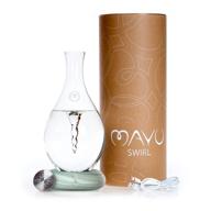 🌀 mayu swirl water pitcher: innovative vortex technology and colored base design, 51 oz borosilicate glass carafe logo