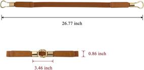 img 2 attached to Ayliss Elastic Buckle Stretch Skinny Women's Accessories for Belts