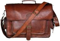 buffalo leather messenger briefcase college logo