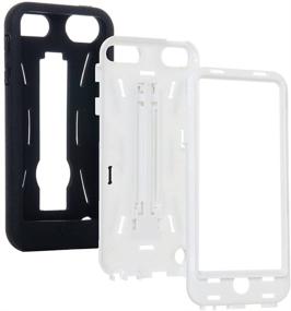 img 1 attached to 📱 Versatile Hybrid Case with Kickstand for iPod Touch 7/6/5: Enhanced Protection and Practicality