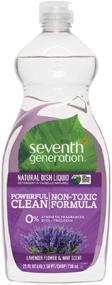 img 3 attached to 🌿 Seventh Generation Lavender Dishwashing Liquid Detergent, 25 oz - Gentle & Effective Cleaning Solution