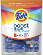 👕 tide boost stain release plus bleach 37 count - powerful stain removal with added bleaching action! (package may vary) logo