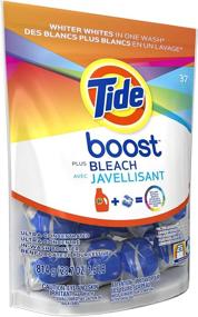 img 2 attached to 👕 Tide Boost Stain Release Plus Bleach 37 Count - Powerful Stain Removal with Added Bleaching Action! (Package may vary)