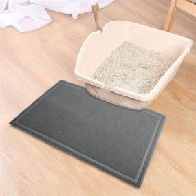 img 3 attached to 🐾 PAWISE Litter Box Mat Trapping Mat Rug | Easy Clean & Washable | Waterproof Floor Carpet