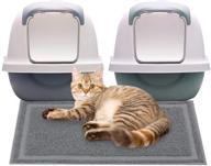 🐾 pawise litter box mat trapping mat rug | easy clean & washable | waterproof floor carpet logo