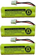 🔋 high capacity replacement battery bt183482 bt283482 for vtech cordless telephones - justgreatdealz (3-pack) logo