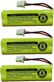 img 2 attached to 🔋 High Capacity Replacement Battery BT183482 BT283482 for Vtech Cordless Telephones - JustGreatDealz (3-Pack)