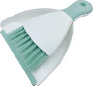 🧹 conveniently compact: tiny team mini brush and dustpan set in light green – a perfect cleaning companion! logo