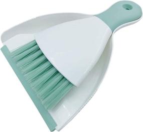 img 4 attached to 🧹 Conveniently Compact: Tiny Team Mini Brush and Dustpan Set in Light Green – A Perfect Cleaning Companion!