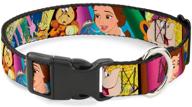 🐶 buckle-down dog collar plastic clip beauty and the beast be our guest scenes - adjustable sizes for small, medium, and large dogs logo