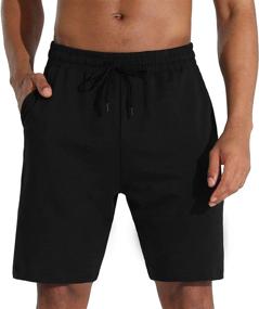 img 3 attached to 🩳 Men's Lounge Shorts with Deep Pockets - Loose-Fit Jersey Shorts for Running, Workout, Training, and Basketball by THE GYM PEOPLE