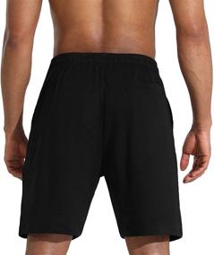 img 2 attached to 🩳 Men's Lounge Shorts with Deep Pockets - Loose-Fit Jersey Shorts for Running, Workout, Training, and Basketball by THE GYM PEOPLE