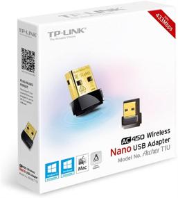 img 1 attached to 🔌 TP-Link Archer T1U AC450 Nano USB Беспроводной адаптер WiFi-сети: Совместим с Windows/Mac OS, только 5 ГГц, черный.