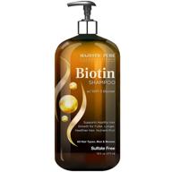 🧴 biotin hair growth shampoo - volumizing shampoo for hair loss - dht-3 blocker formula - hydrating & nourishing - sulfate free - men & women - thin hair shampoo - 16 fl oz logo