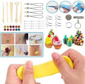 img 3 attached to Oven Bake Polymer Clay Kit with 50 Vibrant Colors for DIY Crafts, Safe and Non-Toxic Modeling Clay, Ideal Gift for Boys and Girls, Kid's Craft Supplies