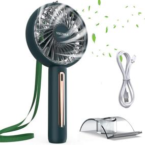 img 4 attached to 🌬️ Vkusra Mini Handheld Fan: Portable & Adjustable Speed USB Desktop Fan for Girls and Children, Ideal for Home, Office, and Travel